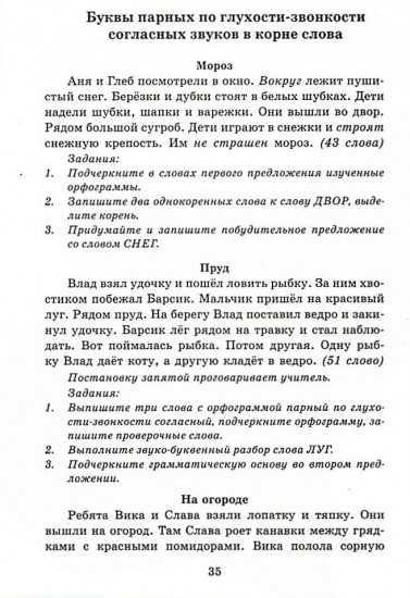 Диктанты по русскому языку. 3 класс