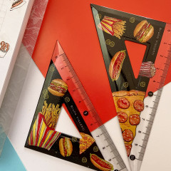 Линейка-треугольник «HappyGraphix. Гамбургер» - Фото 2