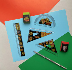 Линейка-треугольник «HappyGraphix. Гамбургер» - Фото 5