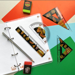Линейка-треугольник «HappyGraphix. Гамбургер» - Фото 6