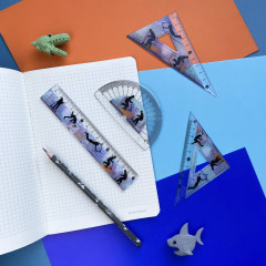 Линейка-треугольник «HappyGraphix. Самокаты» - Фото 3