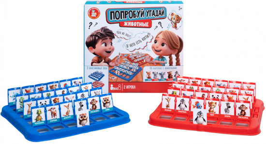 Игра настольная «Попробуй угадай. Животные»