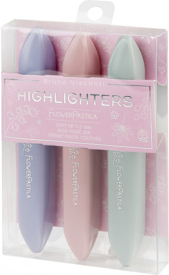Набор текстовыделителей «Flower marker pastila»