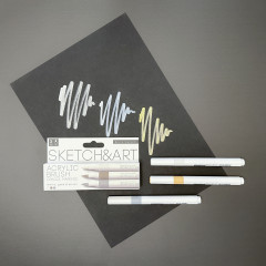 Набор маркеров акриловых «SketchHandArt» - Фото 4