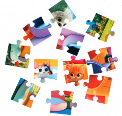 Макси-пазлы с липучками 2 в 1 «Котята и щенки» - Фото 3