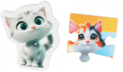 Макси-пазлы с липучками 2 в 1 «Котята и щенки» - Фото 4