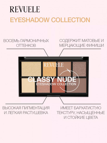 Палетка теней для век «Eyeshadow Collection», оттенок Classy Nude