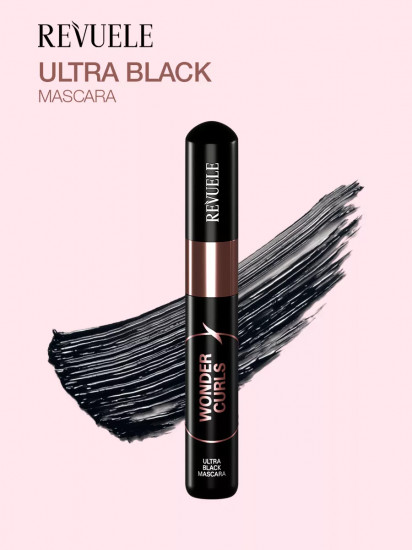 Тушь для ресниц подкручивающая «Ultra Black Mascara Wonder Curls», Черный