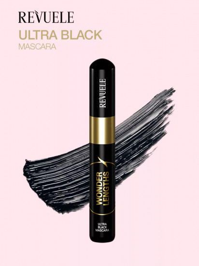 Тушь для ресниц удлиняющая «Ultra Black Mascara Wonder Lengths», Черный
