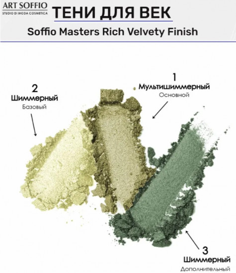 Тени для век «Rich Velvety Finish», оттенок N10 Ослепительный