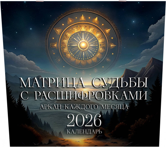 Календарь настенный на 2026 год «Аркан Таро каждого месяца. Матрица судьбы с расшифровками»