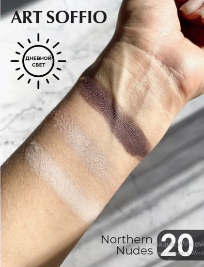 Тени для век «Rich Velvety Finish», оттенок N20 Скандинавский нюд