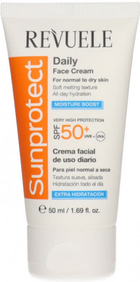 Крем для лица солнцезащитный увлажняющий «Daily Face Cream Moisture Boost» SPF 50+