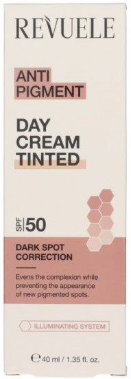 Крем для лица против пигментации дневной тонирующий «Anti Pigment Day Cream Tinted» SPF 50