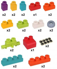 Конструктор блочный мягкий - Фото 3