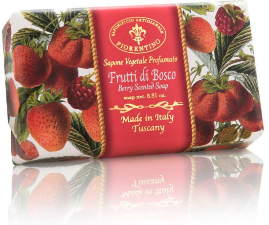 Мыло натуральное туалетное с ароматом ягод «Frutti di Bosco»