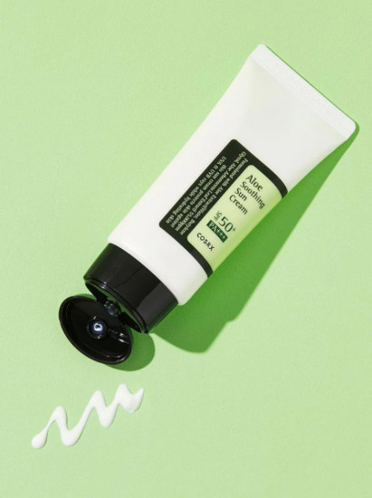 Крем солнцезащитный для лица «Aloe Soothing Sun Cream SPF50 PA+++»