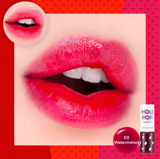 Тинт для губ «Holipop Water Tint», тон 03 Розовый