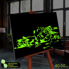 Картина по номерам со светящейся краской «Укушение» - Фото 1