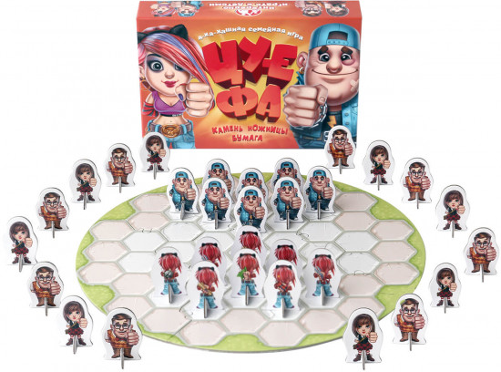 Игра настольная «Камень,ножницы,бумага-ЦУ-Е-ФА!»