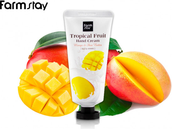 Крем для рук с манго «Tropical Fruit Hand Cream Mango & Shea Butter»