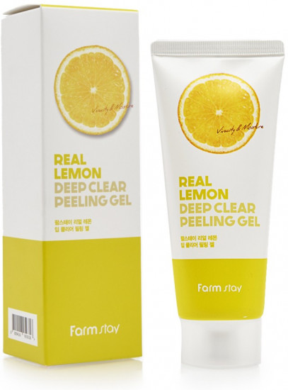 Пилинг-гель для лица с экстрактом лимона «Real Deep Clear Peeling Gel Lemon»