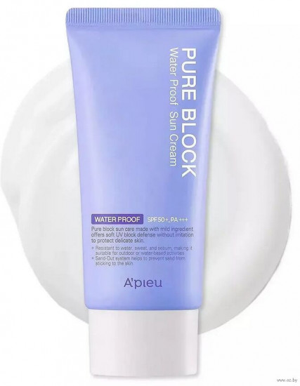 Крем для лица солнцезащитный SPF 50+ «Pure Block Water Proof Sun Cream»