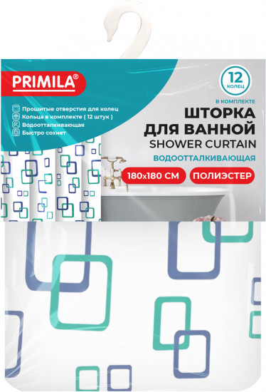 Штора для ванной «Фигуры»