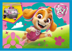 Набор пазлов 4 в 1 «Щенячий патруль. Бегущие щенки» - Фото 3