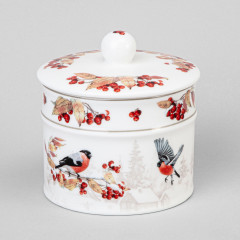 Банка для сыпучих продуктов с крышкой «Лесная сказка. Снегири» - Фото 1