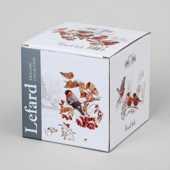 Банка для сыпучих продуктов с крышкой «Лесная сказка. Снегири» - Фото 3