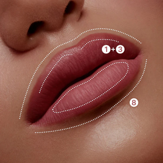 Палетка румян и помад «Mood painting lip & cheek palette», оттенок 06 Sweet Bear