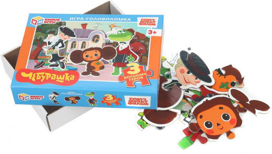 Игра-головоломка с фигурными деталями «Чебурашка»
