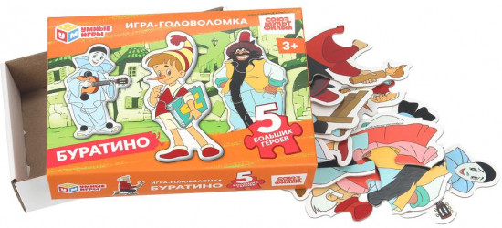 Игра-головоломка с фигурными деталями «Буратино»