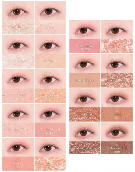 Палетка теней для век «Shadow Palette», оттенок 23 Summer Coral