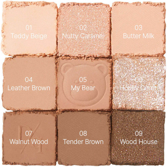 Палетка теней для век «Shadow Palette», оттенок 28 Brown Bear