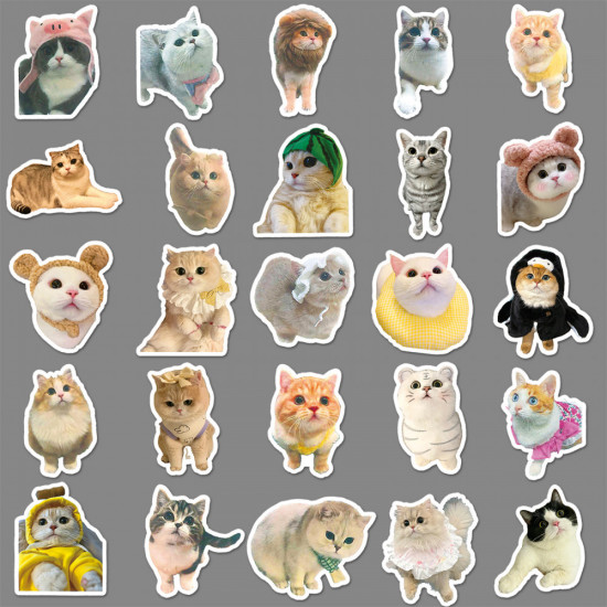 Наклейки «100 кошек»