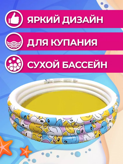 Бассейн надувной детский