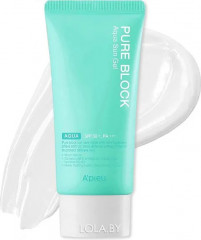 Гель для лица солнцезащитный SPF50+ «Pure Block Aqua Sun Gel» - Фото 1