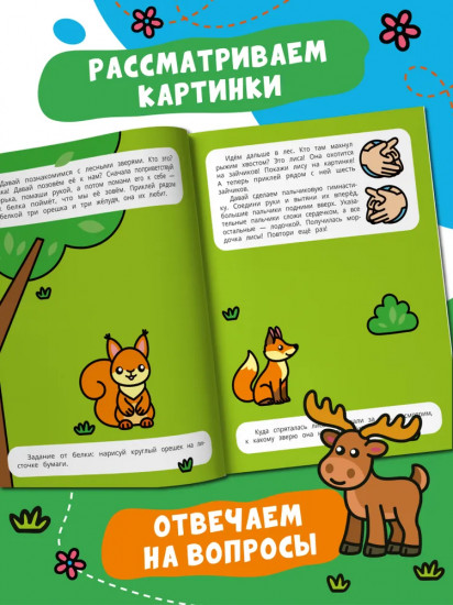 Прогулка в лесу. Книжка с наклейками