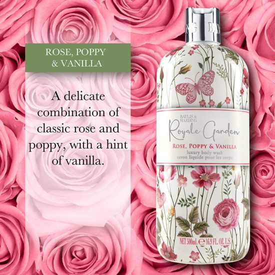 Гель для душа «Rose, Poppy & Vanilla»