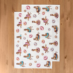 Набор полотенец кухонных «Лошадь в пончиках» - Фото 1