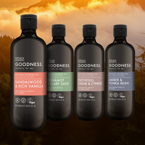 Гель для душа «Goodness Mens Sandalwood & Rich Vanilla Shower Gel»