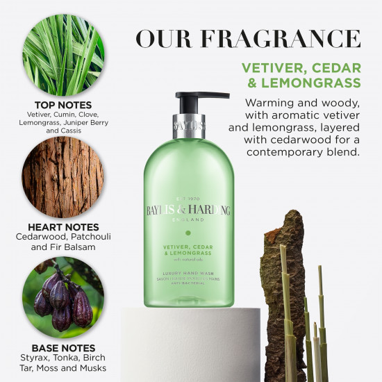 Мыло для рук жидкое «Vetiver, Cedar & Lemongrass»