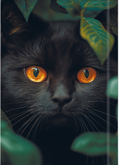 Книжка записная «Взгляд черного кота»