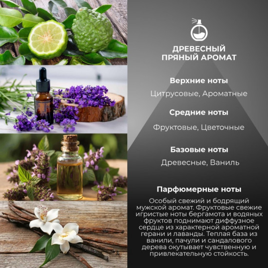 Парфюмированный спрей для мужчин «Black»