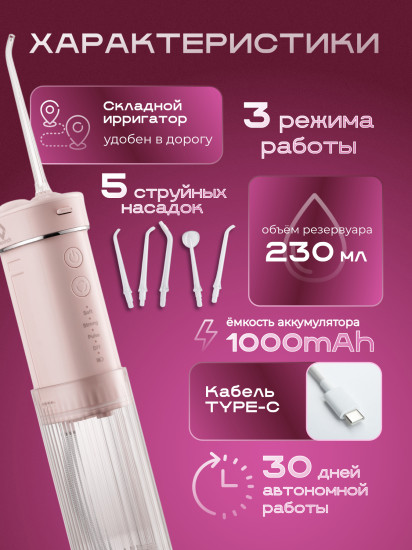 Ирригатор портативный Neovinch F200