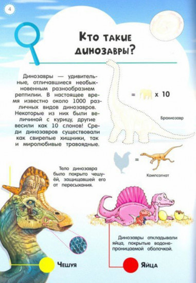 Динозавры. Мой атлас с наклейками
