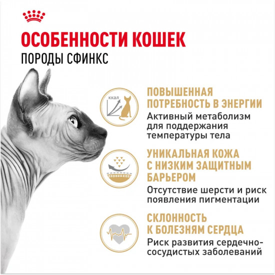 Корм для взрослых кошек породы сфинкс «Adult Sphynx»