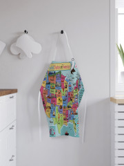 Фартук для кухни «Анималистическая карта США» - Фото 2